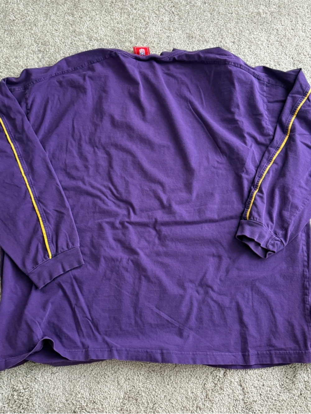 Vintage Minnesota Vikings Long Sleeve Shirt NFL Y2K Purple 3XL - Picture 3 of 8